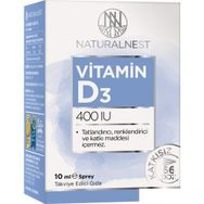 NaturalNest Vitamin D3 400 IU İçeren 10 ml Sprey