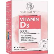 NaturalNest Vitamin D3 600 IU 10 ml Sprey