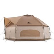 Naturehike MG Glamping 3-4 Kişilik Altıgen Yapı Kahverengi Aile Çadırı