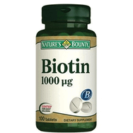 Nature's Bounty Biotin 1000 mcg 100 Tablet