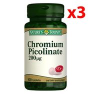 Nature's Bounty Chromium Picolinate 200 mcg 3x100 Tablet