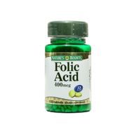 Nature's Bounty Folic Acid 400 mcg 100 Tablet