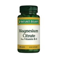 Nature's Bounty Magnesium Citrate Plus Vitamin B6 60 Tablet