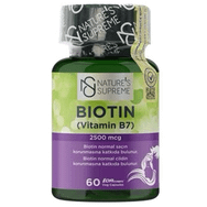 Nature's Supreme Biotin 2500 mcg Vitamin B7 60 Kapsül