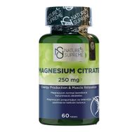 Nature's Supreme Magnesium Citrate 250 mg İçeren 60 Tablet