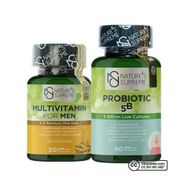 Nature's Supreme Multivitamin for Men 30 Kapsül + Probiotic 5B 60 Kapsül
