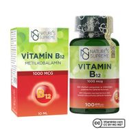 Nature's Supreme Vitamin B12 100 Kapsül + Vitamin B12 Methylcobalamin 10 ml Sprey