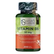 Nature's Supreme Vitamin B6 10 mg 200 Kapsül