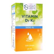 Nature's Supreme Vitamin D3 K2 1000 IU 20 ml Damla