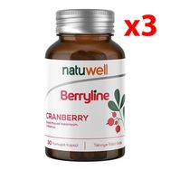 NatuWell Berryline Cranberry 3x30 Kapsül