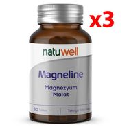 NatuWell Magneline Magnezyum Malat 3x60 Tablet