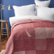 Nautica Home Aegina Patch Pamuk Kırmızı Çift Kişilik Battaniye