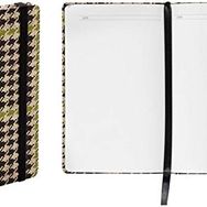 Nava Pt320P Kumaş Ekose Balıksırtı Desenli A5 Çizgisiz Defter