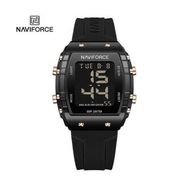 Naviforce 7102 Siyah Silikon Kayış Unisex Kol Saati