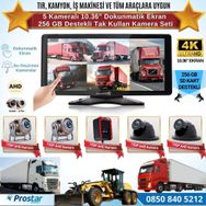 Navistar 5 Kameralı 10.36 Dokunmatik Kayıtlı Ekranlı 256 GB SD Kart Destekli Araç Kamera Seti