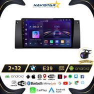 Navistar BMW E39 1995-2004 Model 2 GB + 32 GB Android 13 Kablosuz Carplay Navigasyon Multimedya Sistemi