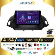 Navistar Ford Kuga 4 GB + 64 GB Android 13 Kablosuz Carplay 2013-2018 Navigasyon Multimedya Sistemi