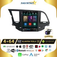 Navistar Hyundai Elantra Tesla 4 GB + 64 GB 2016-2018 Model Kablosuz Carplay Navigasyon QLED Multimedya Sistemi