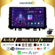 Navistar Kia Rio K3 2015-2017 Model 4+64 GB Android 13 Kablosuz Carplay Navigasyon Multimedya Sistemi
