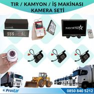 Navistar Tır Kamyon İş Makinası İçin Uzaktan İzlemeli 4 Kameralı 1 TB Hard Disk Kamera Seti