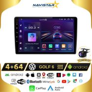 Navistar Volkswagen Golf 6 4 GB ve 64 GB Android 13 Kablosuz Carplay 2008-2016 Navigasyon Multimedya Sistemi