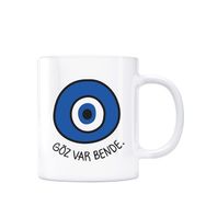 Nazar Boncuğu Göz Var Bende Kupa Bardak