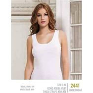 NBB 2441 Geniş Askılı Beyaz Kadın Atlet