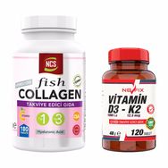 Ncs Fish Collagen Tip 1-3 180 Tablet + Nevfix Vitamin D 120 Tablet