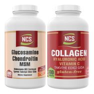 Ncs Glucosamine Chondroitin MSM Collagen Tip 2 Turmeric Root 300 Tablet + Collagen Hyaluronik Acid Vitamin C 300 Tablet