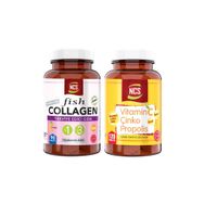 Ncs Hydrolyzed Fish Collagen 90 Tablet + Vitamin C Çinko Propolis 120 Tablet