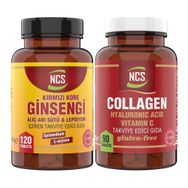 Ncs Kırmızı Kore Ginsengi 120 Tablet + Collagen Hyaluronic Acid Vitamin C 90 Tablet