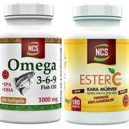 Ncs Omega 3-6-9 200 Kapsül + Ester C Vitamini Kara Mürver 180 Tablet