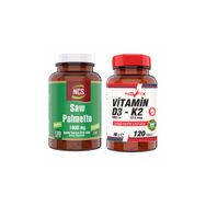 Ncs Saw Palmetto 1000 mg 120 Tablet + Nevfix Vitamin D3 K2 120 Tablet