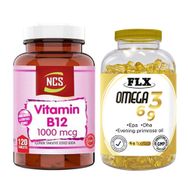 Ncs Vitamin B12 1000 mcg 120 Tablet + FLX Omega 3 6 9 90 Yumuşak Kapsül