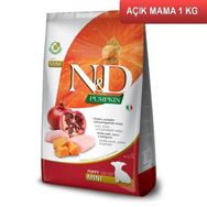 N&D 1 kg Açık Tahılsız Balkabaklı Puppy Tavuk ve Narlı Küçük Irk Yavru Köpek Maması