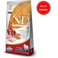 N&D 1 kg Düşük Tahıllı Tavuklu Narlı Büyük Irk Açık Köpek Maması