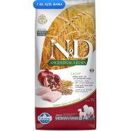 N&D 1 kg Düşük Tahıllı Tavuklu ve Narlı Medium Maxi Light Diyet Açık Köpek Maması
