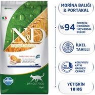 N&D 10 kg Düşük Tahıllı Morina Balıklı Yetişkin Kedi Maması