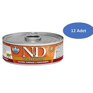 N&D 12x80 gr Balkabaklı Tahılsız Tavuklu Ve Narlı Yetişkin Kedi Konservesi