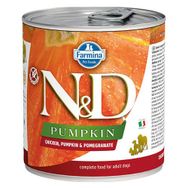 N&D 2567 285 gr Balkabaklı Tavuk Etli ve Narlı Köpek Konservesi
