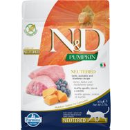 N&D 300 gr Pumpkin Tahılsız Kuzu Yaban Mersini Kısırlaştırılmış Yetişkin Kedi Maması