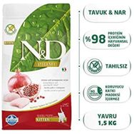 N&D 5 kg Tahılsız Tavuklu ve Narlı Yavru Kedi Maması