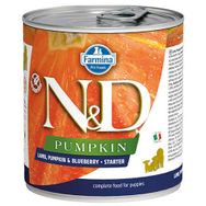 N&D 5698 285 gr Starter Pumpkin Balkabaklı Kuzu Yaban Mersinli Yavru Köpek Konservesi