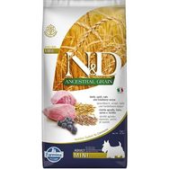 N&D 7 kg Ancestral Grain Düşük Tahıllı Kuzu Etli ve Yaban Mersinli Mini Irk Yetişkin Köpek Maması