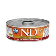 N&D 70 gr Balkabaklı Tahılsız Tavuklu ve Narlı Yetişkin Kedi Konservesi
