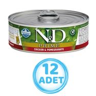 N&D 80 gr (12 Adet) Tavuklu ve Narlı Yavru Kedi Konservesi