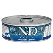 N&D 80 gr Ocean Kitten Ton Balığı Morina Balığı Karides ve Balkabaklı Yavru Kedi Konservesi