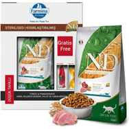 N&D Düşük Tahıllı Hindili 10 kg Kısır Kedi Maması