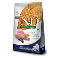N&D Düşük Tahıllı Medium Maxi Puppy Kuzulu Yaban Mersinli 12 kg Yavru Köpek Maması