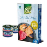 N&D Fish Trio Menü Somonlu ve Karidesli 6x70 gr Yetişkin Kedi Konserve Yaş Maması